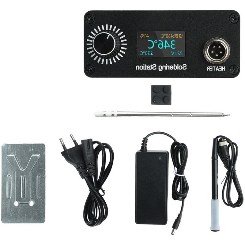 Soldering Station T12 Oled - B03C-T12 デジタルはんだ付けステーション ポータブルミニプロフェッショナルはんだごてツールキット 家庭修理用 OLEDディスプレイ搭載