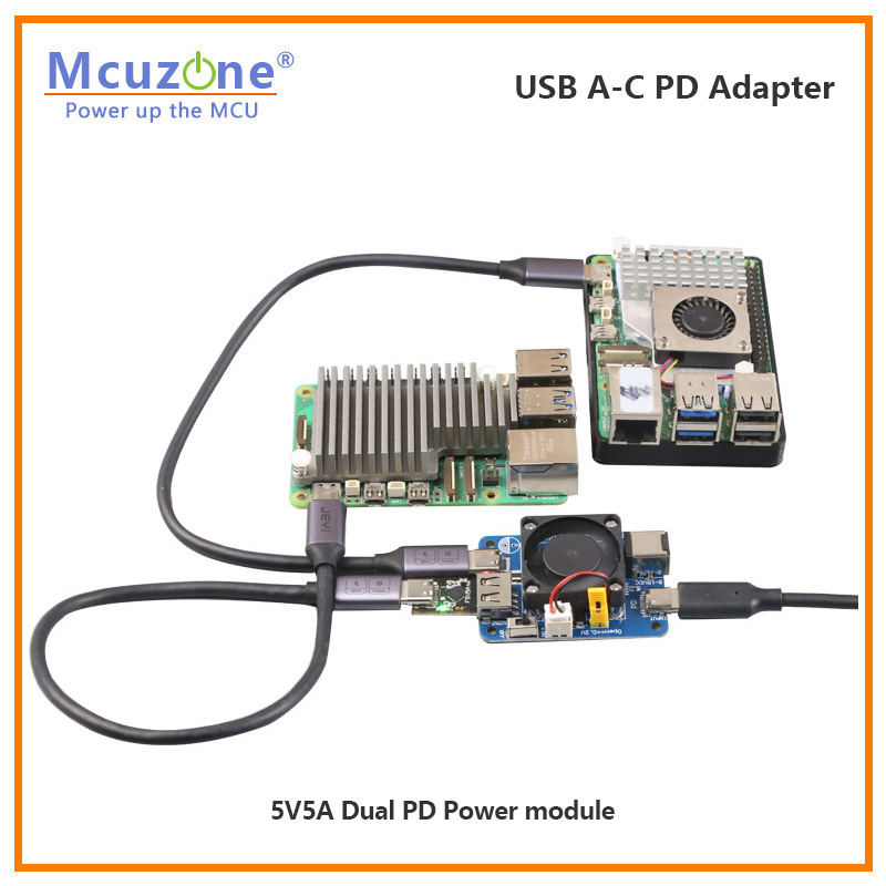 Raspberry Pi5 USB A-C PD アダプター - Banana Pi Bpi-M5 のレビューと価格