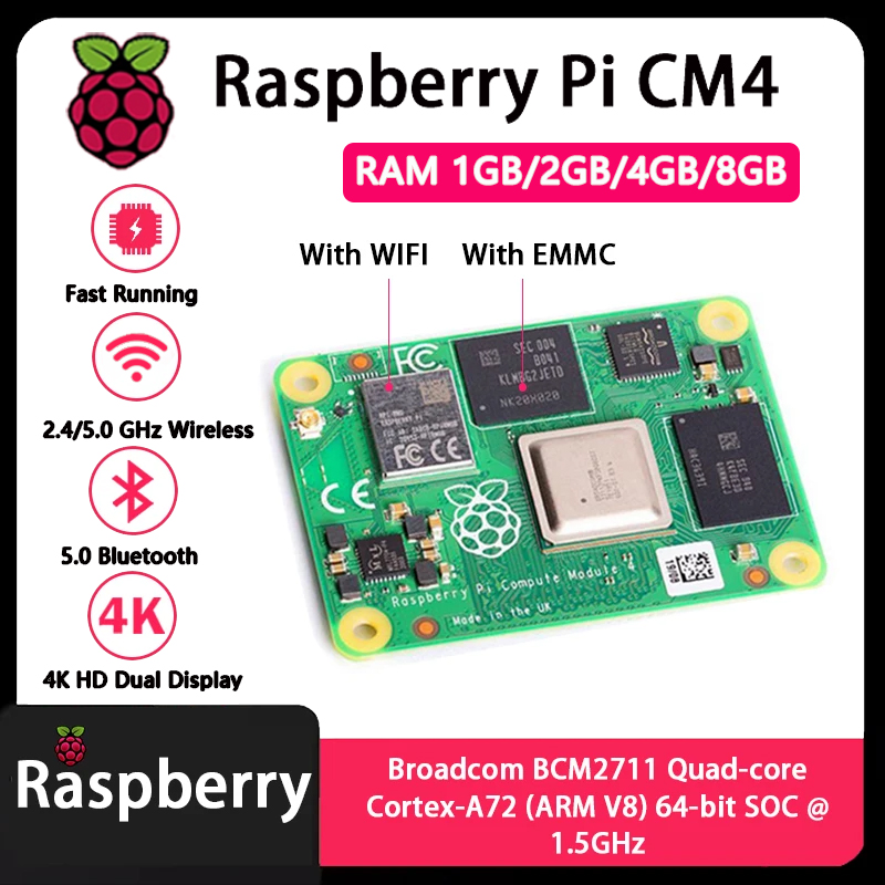 Raspberry Pi CM4 1GB/2GB/4GB/8 - Raspberry Pi Compute Module 4 8Gb 32Gb のレビューと価格